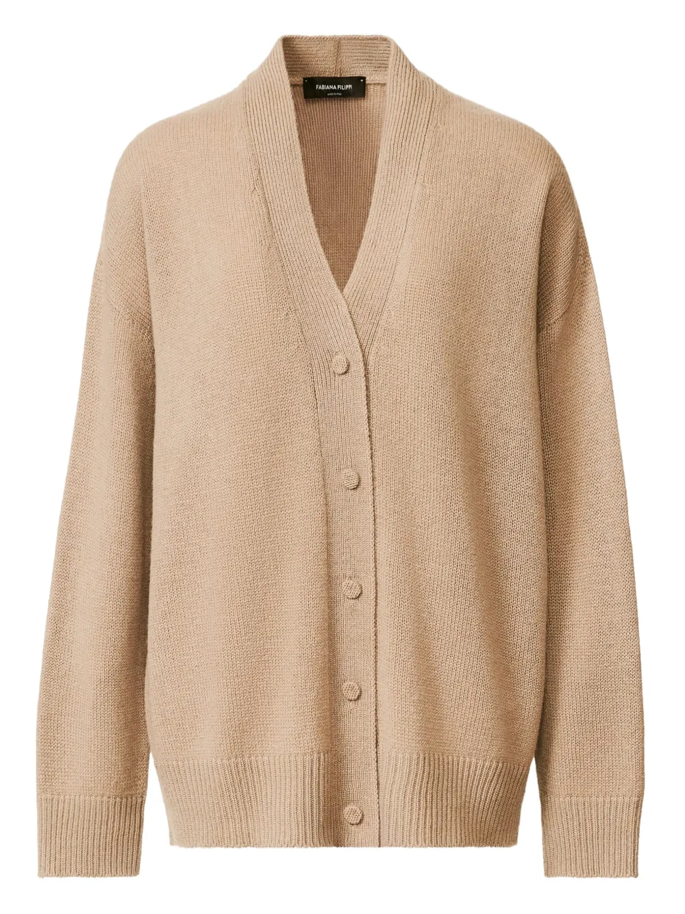 Fabiana Filippi Vest met V-hals Beige