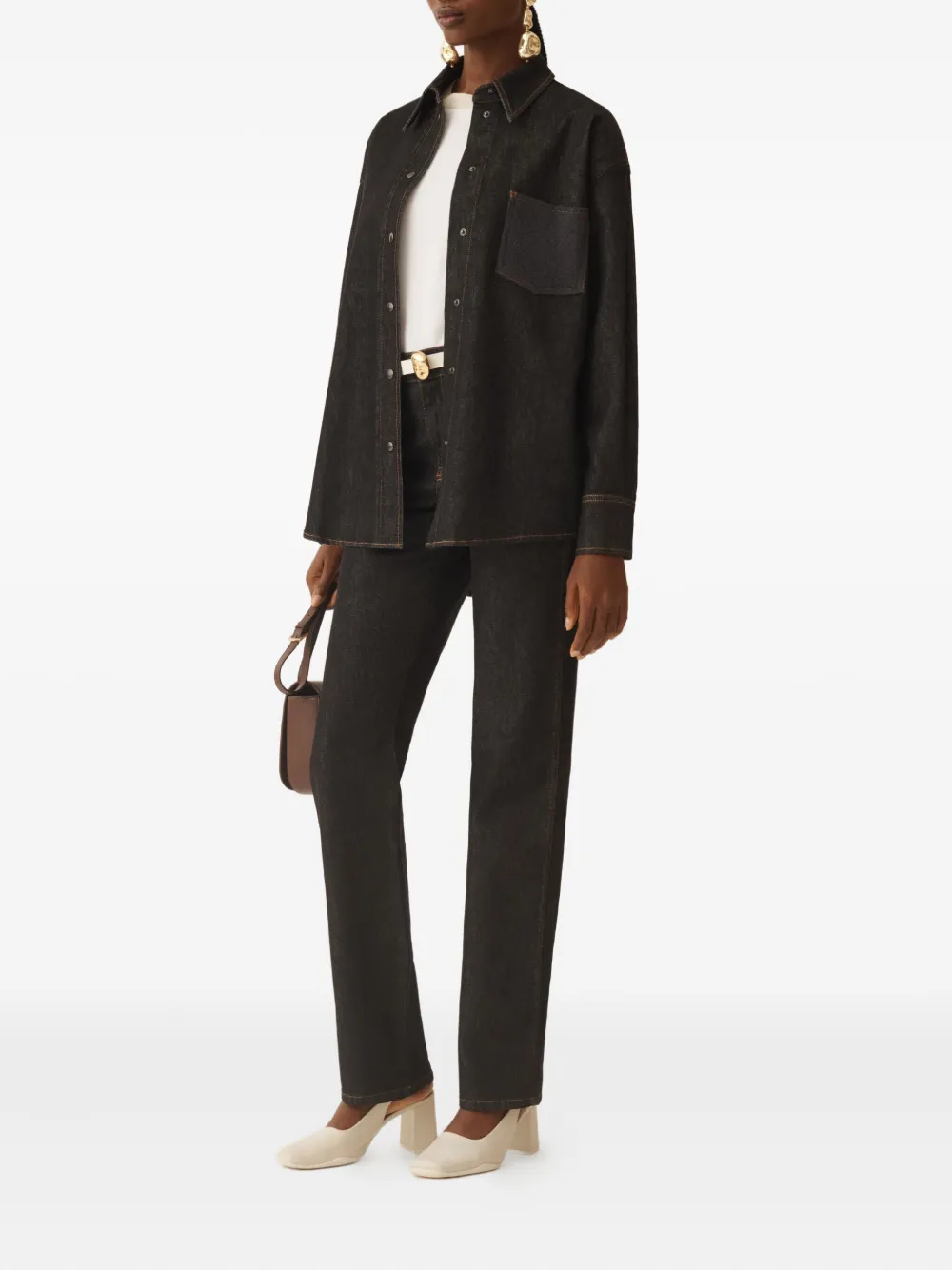 Fabiana Filippi Denim blouse - Grijs