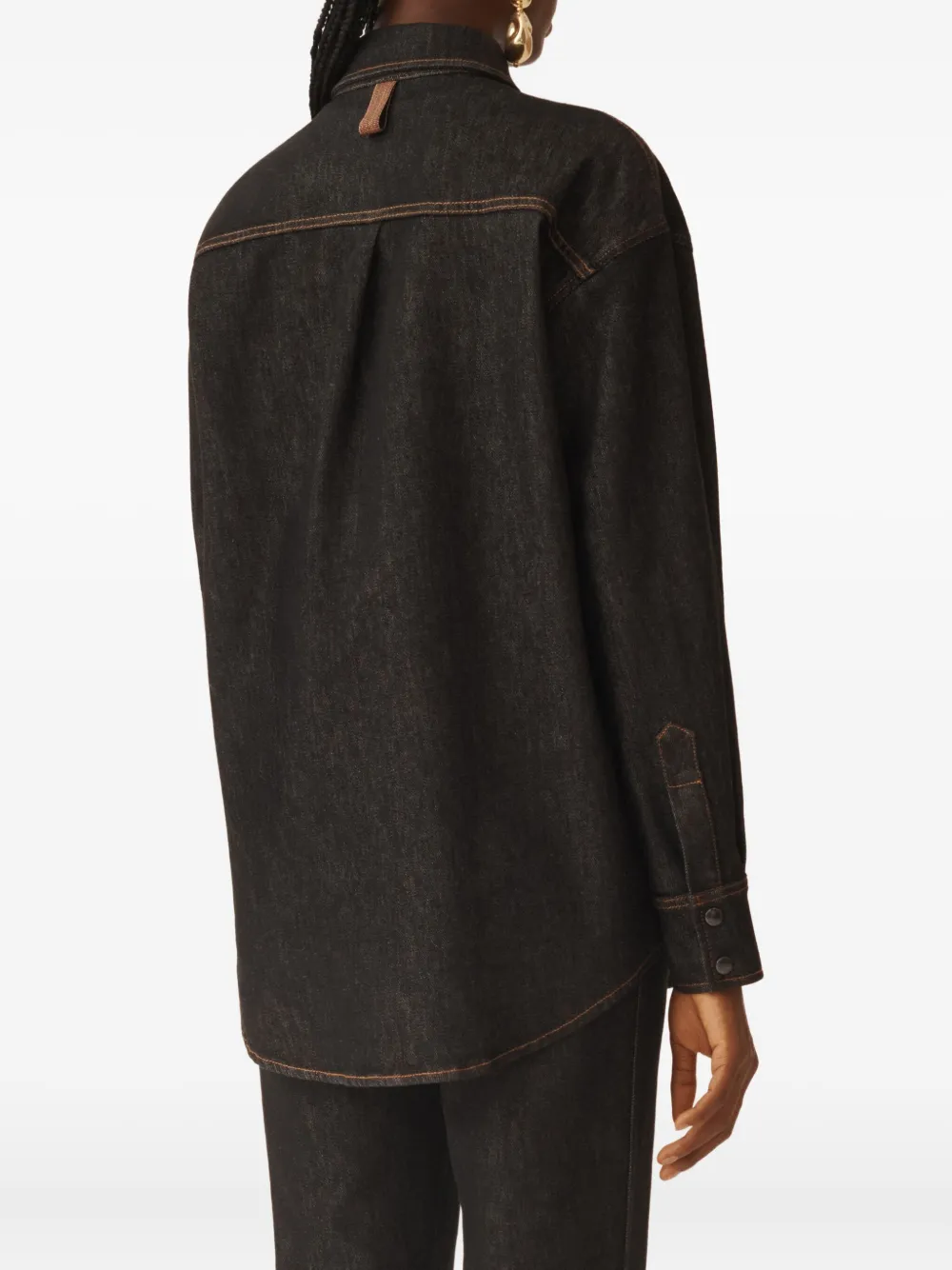 Fabiana Filippi Denim blouse Grijs