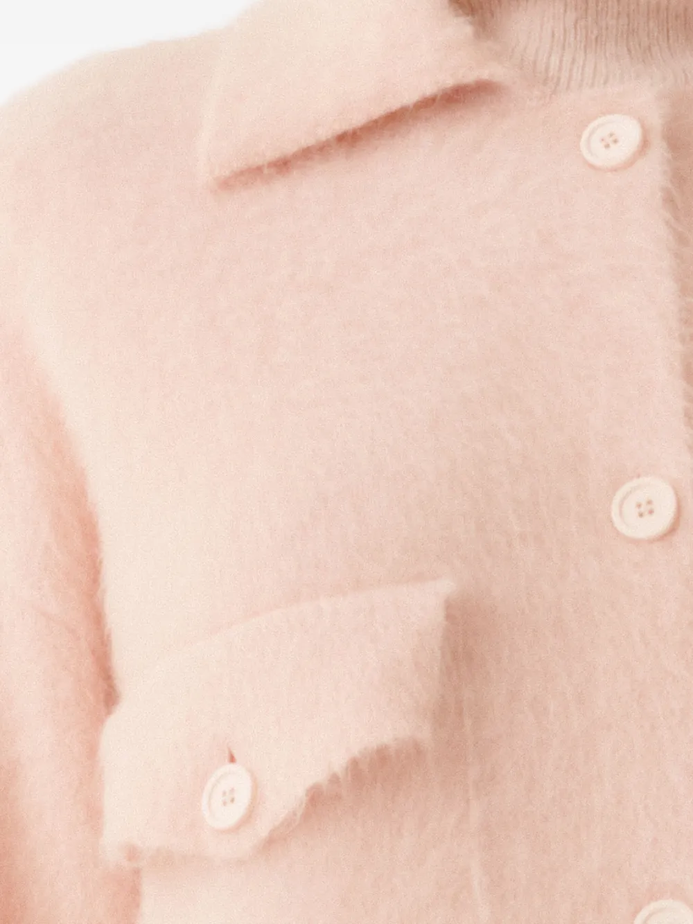 Fabiana Filippi Shirt In Brushed Merino And Mohair In Pink