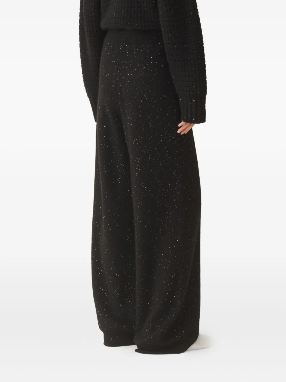 Fabiana Filippi Sequin-embellished Trousers In Black