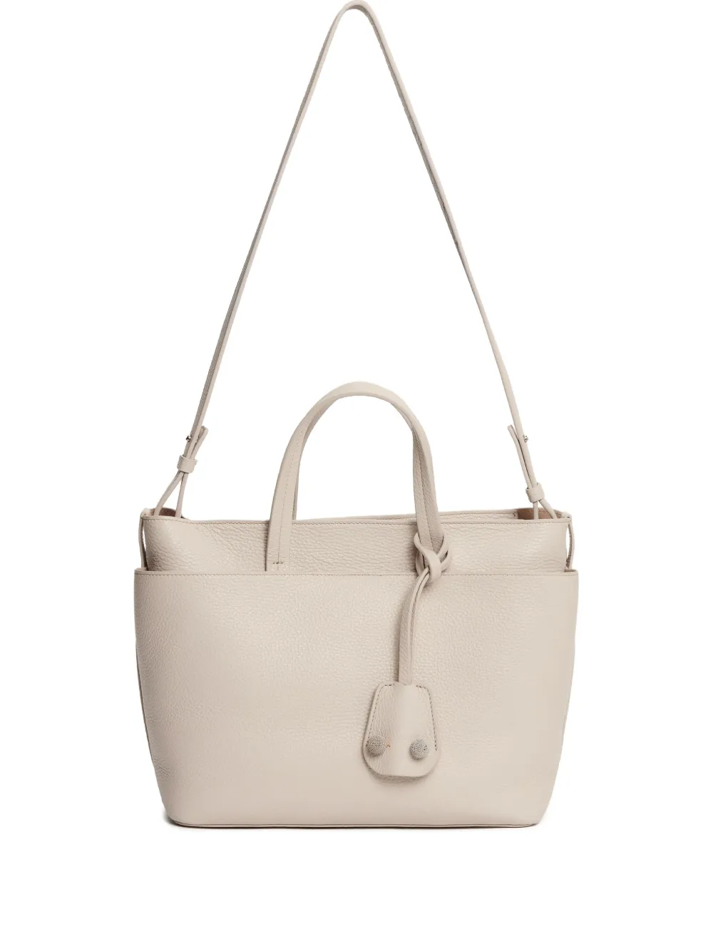 Fabiana Filippi Leren shopper Grijs
