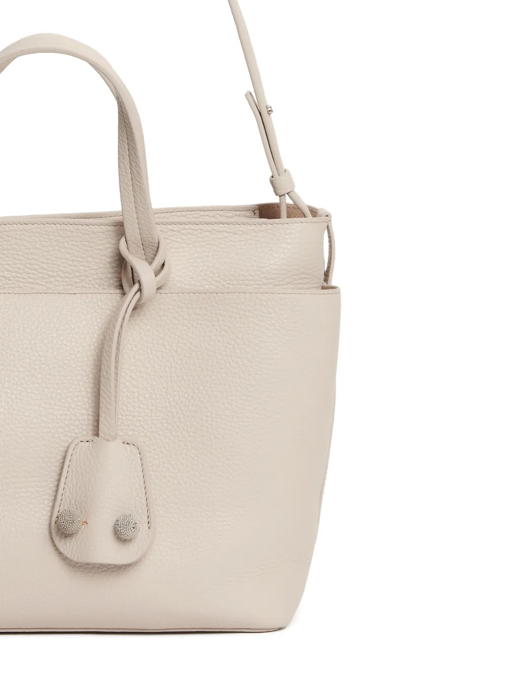 Fabiana Filippi Leren shopper Grijs
