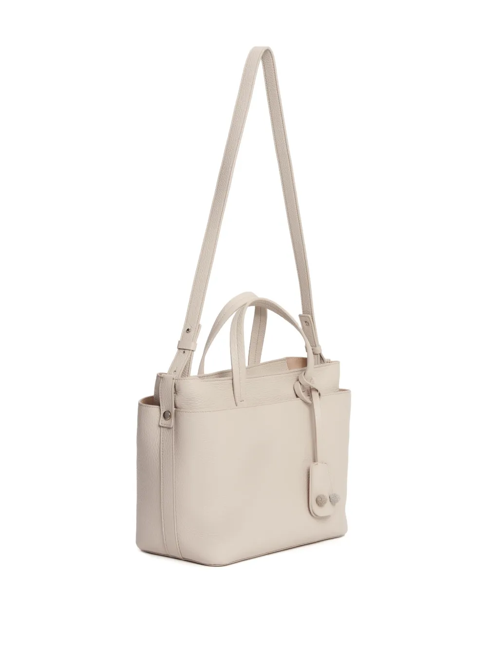 Fabiana Filippi Leren shopper Grijs