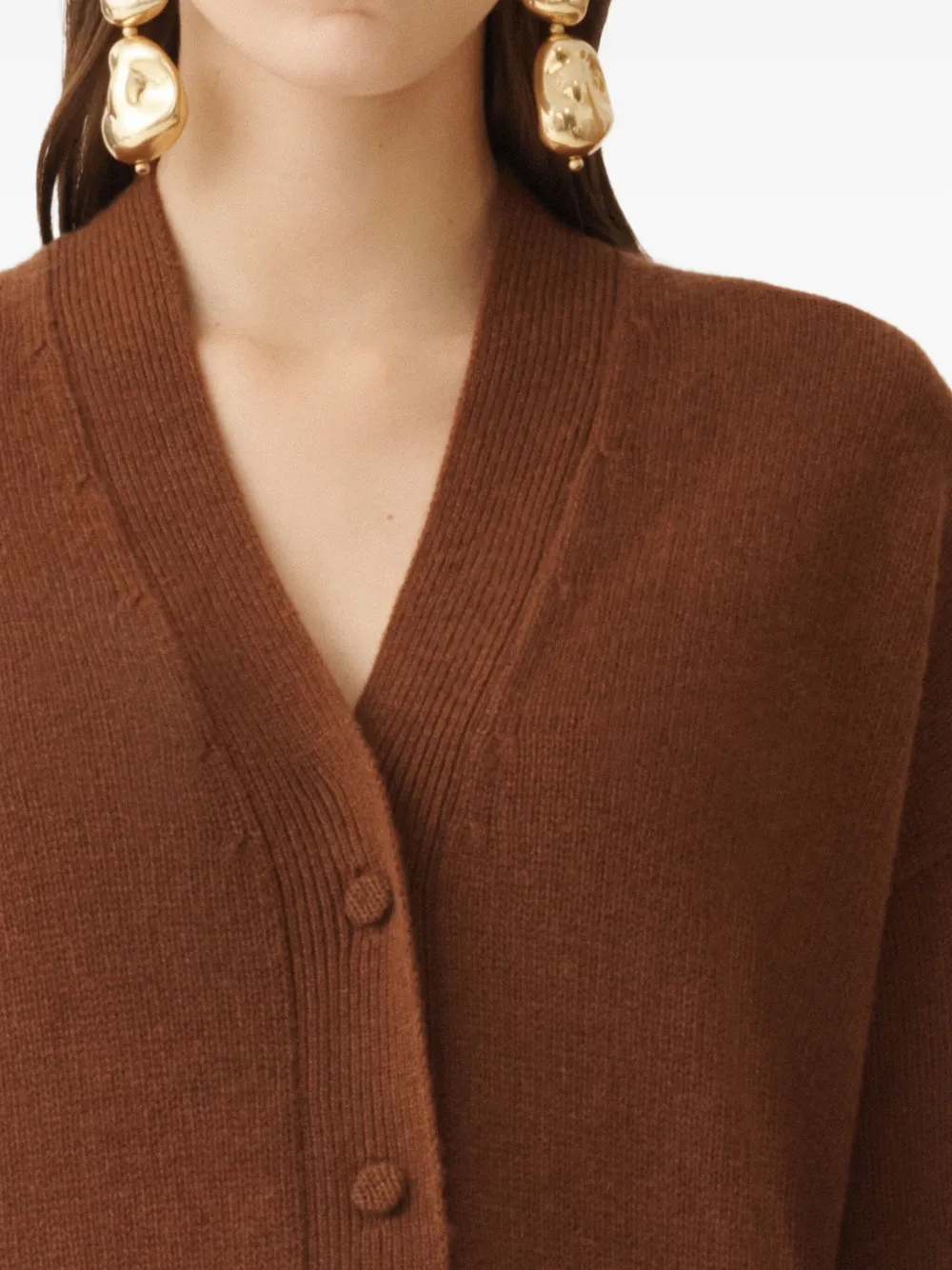 Fabiana Filippi Vest met V-hals Beige