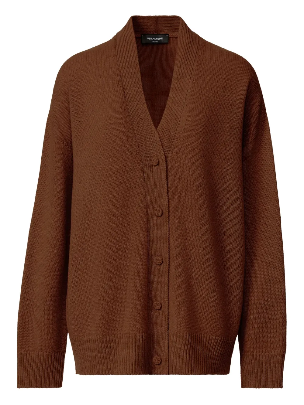 Fabiana Filippi Vest met V-hals Beige