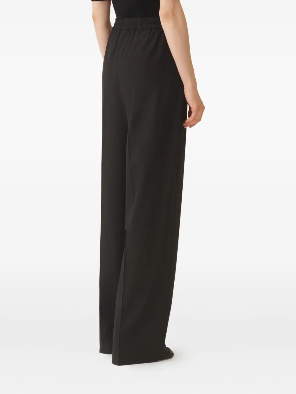 Fabiana Filippi Broek met elastische tailleband Zwart