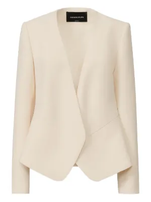 ジャケット FABIANA FILIPPI Women Outer MAD265F139L167 VR1 WHITE Giacchina effetto tweed, cipria e citrino da Donna | Fabiana