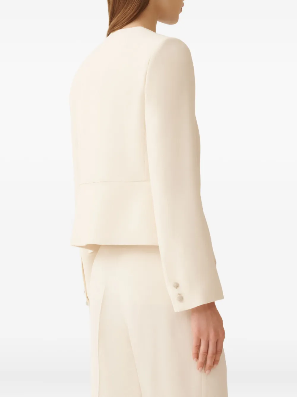 Fabiana Filippi Cady jack met asymmetrische afwerking Beige