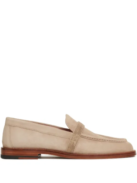 Fabiana Filippi suede embellished loafers