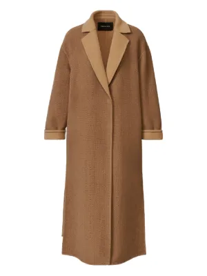 Loro Piana ダブルブレスト シルクコート | ブラウン | FARFETCH JP
