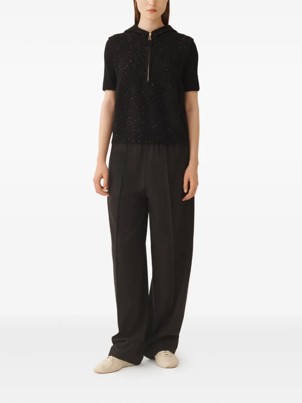 Fabiana Filippi sequin-embellished hoodie | Knitted Sweaters | Image 2