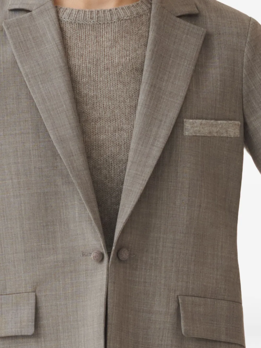 Fabiana Filippi Blazer met zakdetail Grijs