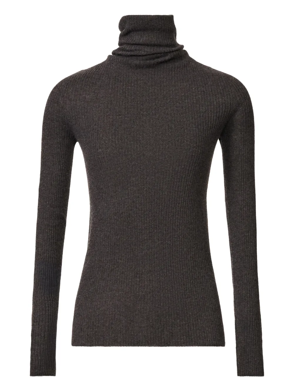 Fabiana Filippi Ribbed Turtleneck Sweater In Gray