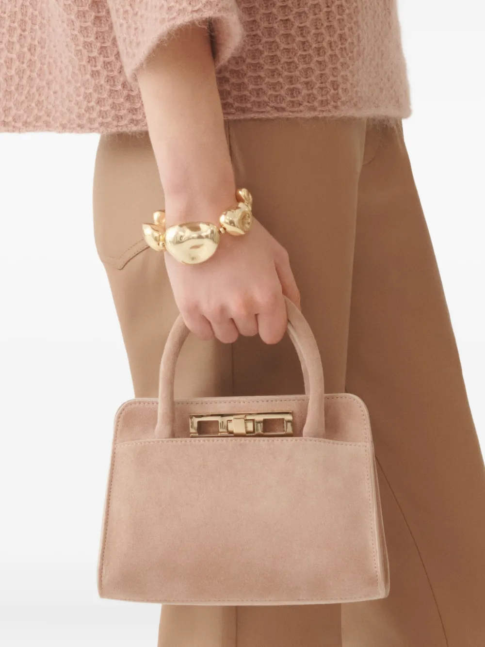 Fabiana Filippi Kleine shopper met handvat Roze