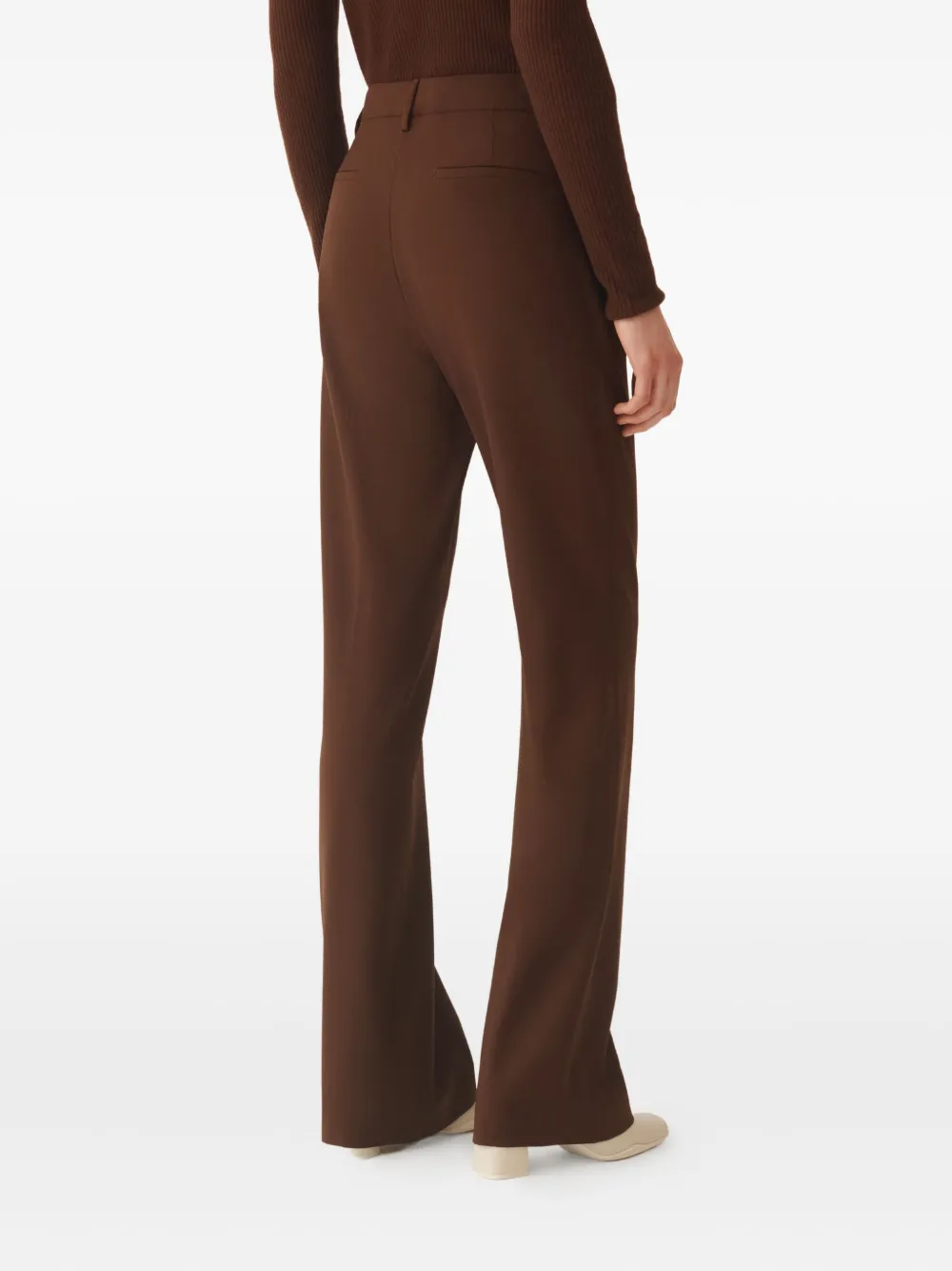 Fabiana Filippi welt-pocket zip trousers Bruin