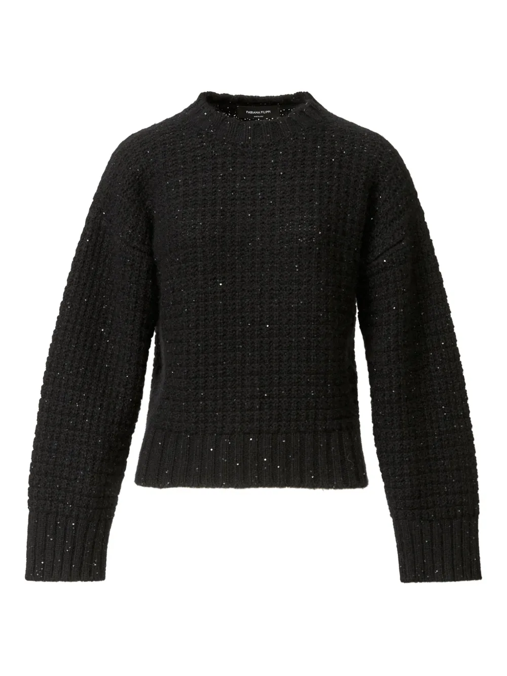 Fabiana Filippi Sequin-embellished Sweater In Black
