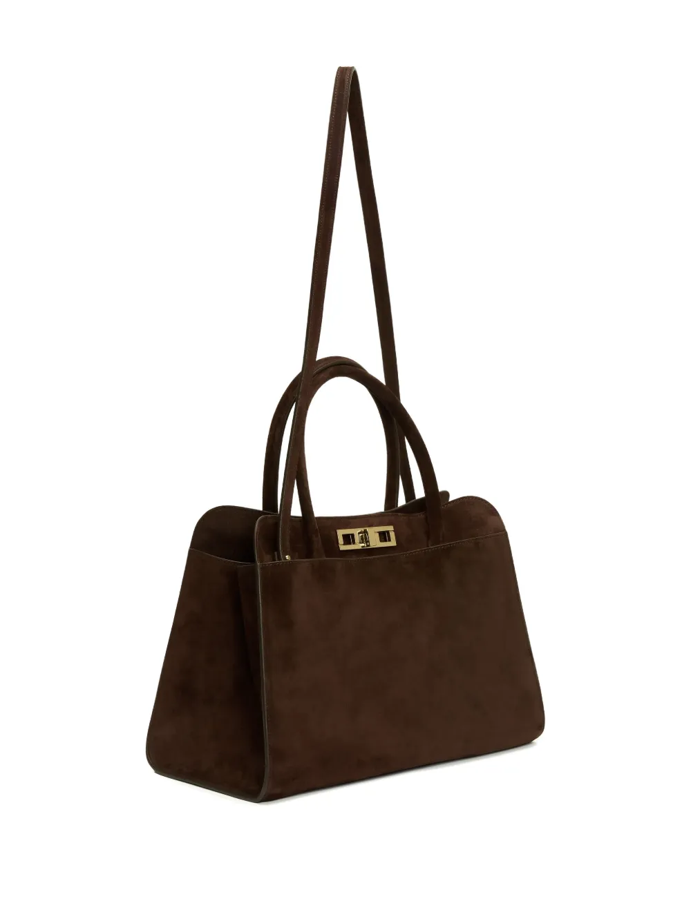 Fabiana Filippi Suède shopper Bruin