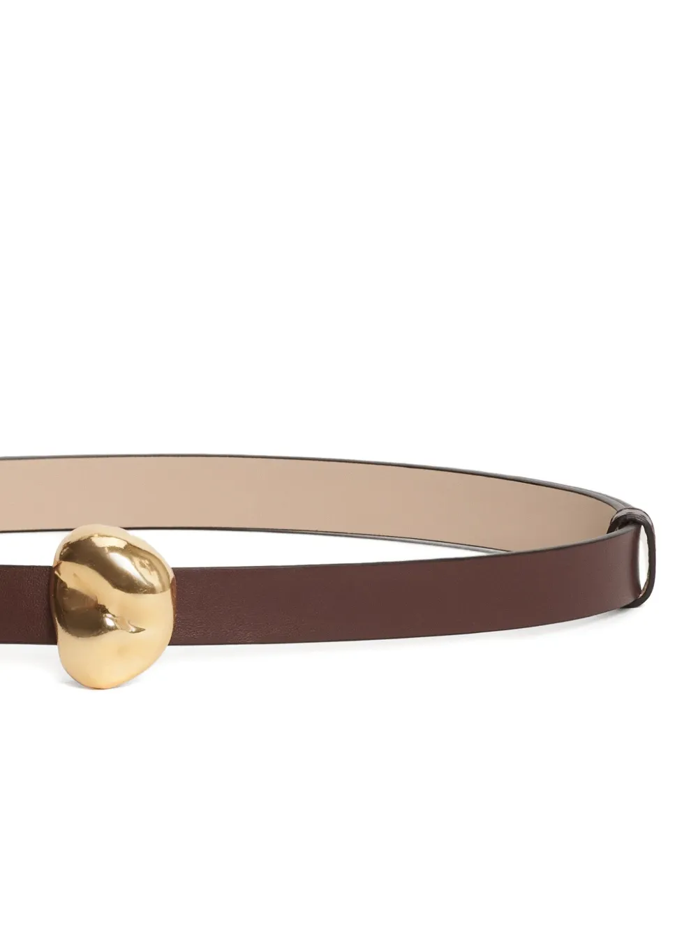 Fabiana Filippi Leren riem Bruin