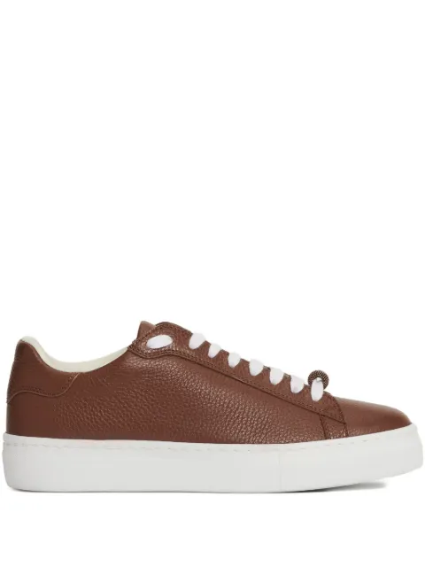 Fabiana Filippi loop charm-detail lace-up sneakers