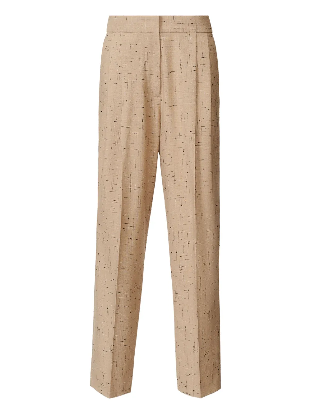 Fabiana Filippi Geplooide broek met spikkels Beige