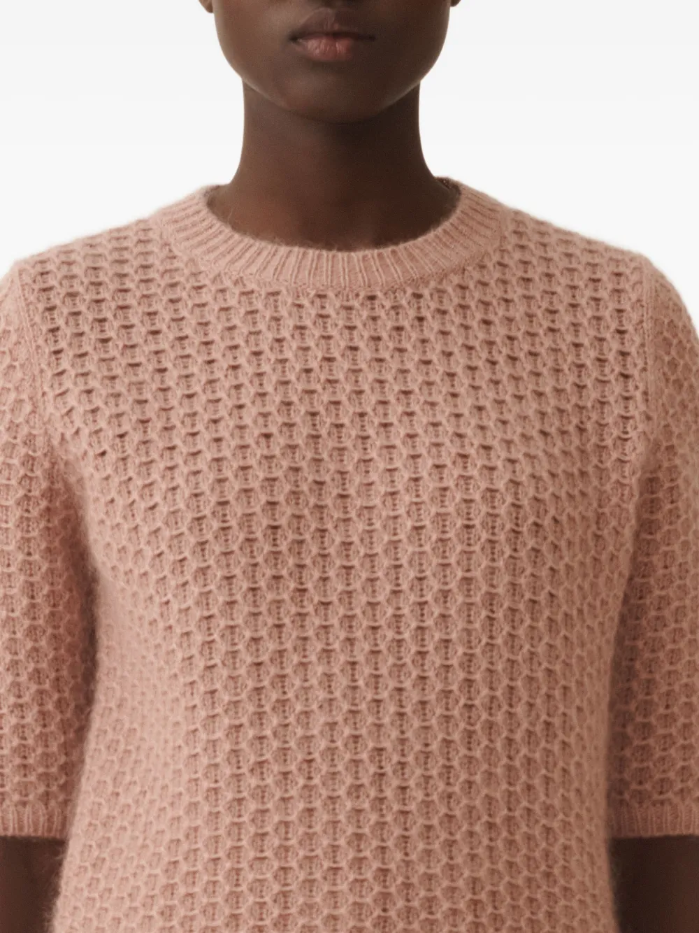 Fabiana Filippi Gebreid T-shirt Roze