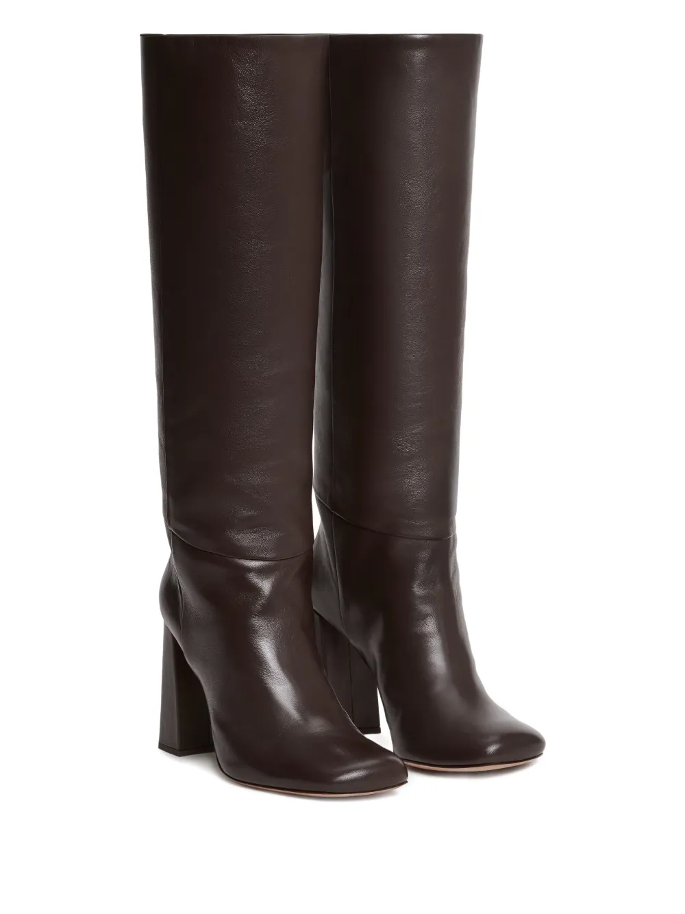 Fabiana Filippi leather knee-high boots Brown