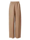 Fabiana Filippi elasticated-waist leather trousers - Brown