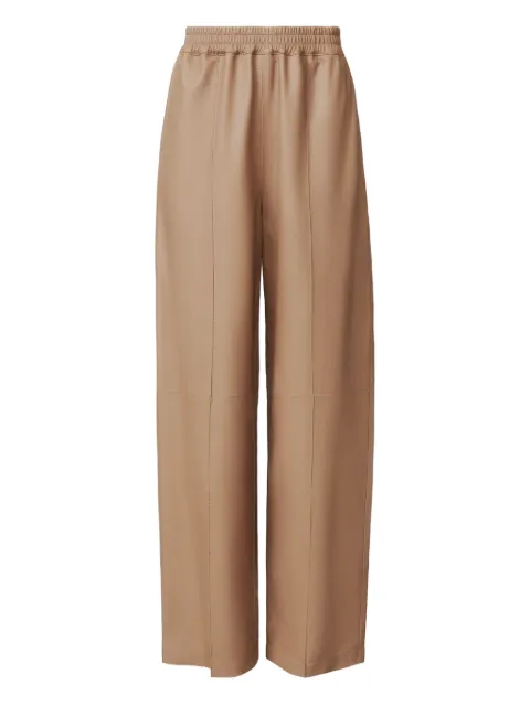 Fabiana Filippi elasticated-waist leather trousers