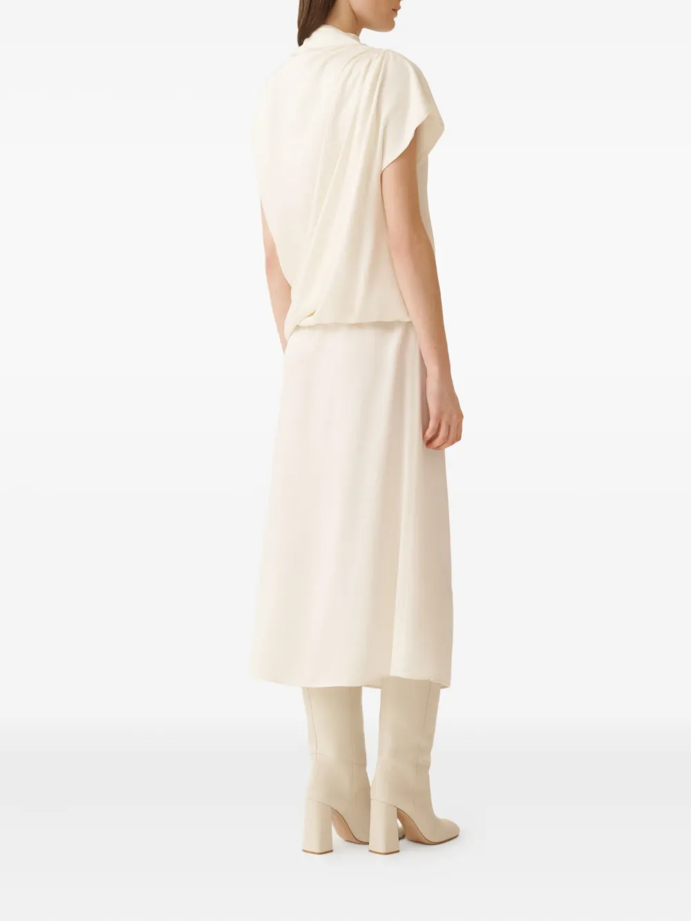Fabiana Filippi Gedrapeerde jurk Wit