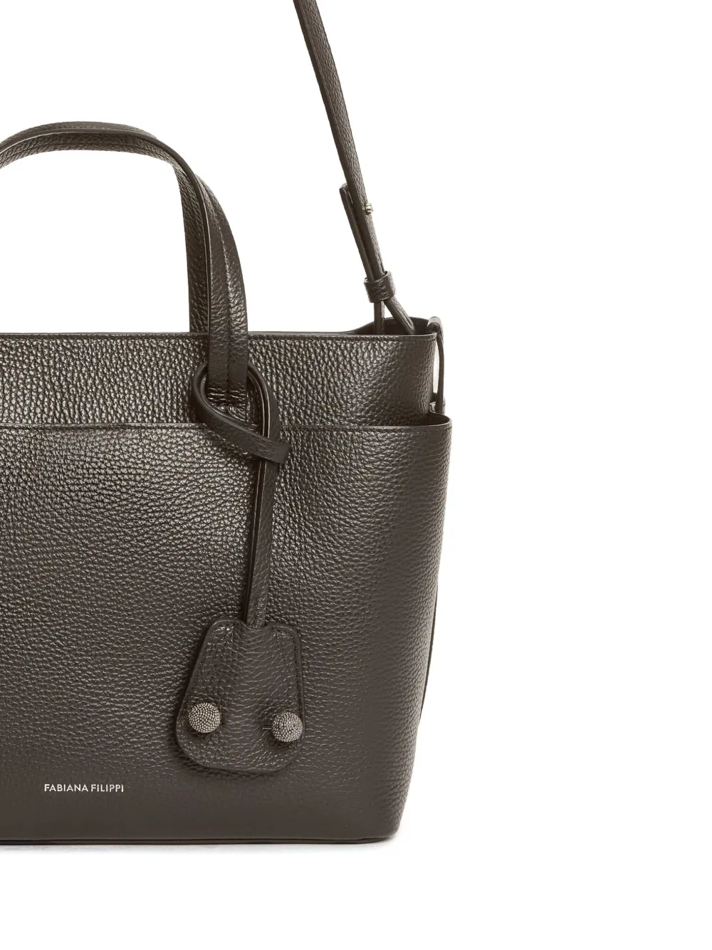 Fabiana Filippi Large Pebble-leather Tote Bag In Black