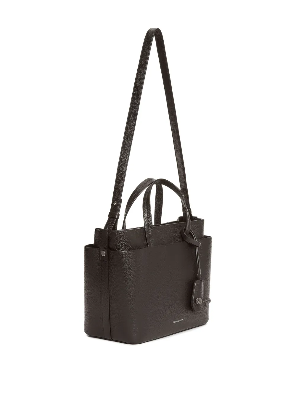 Fabiana Filippi Large Pebble-leather Tote Bag In Black