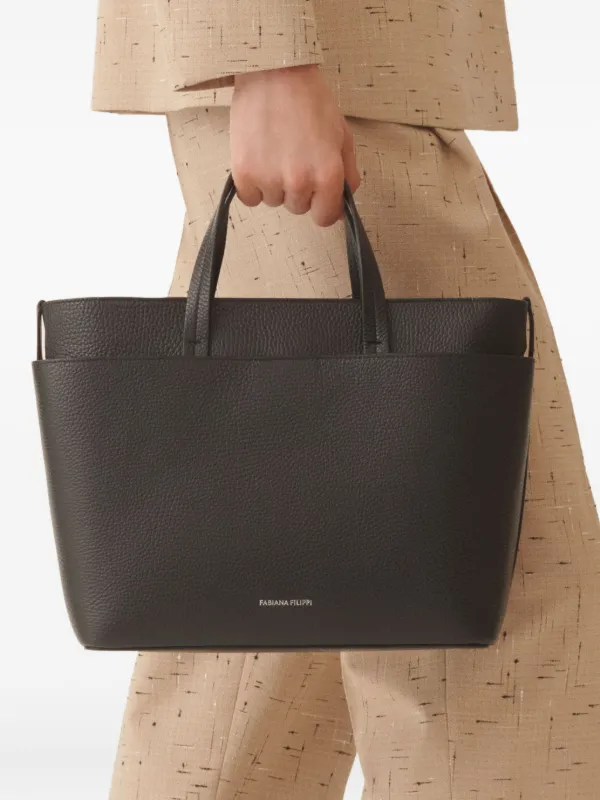 Fabiana Filippi レザーハンドバッグ | ブラック | FARFETCH JP