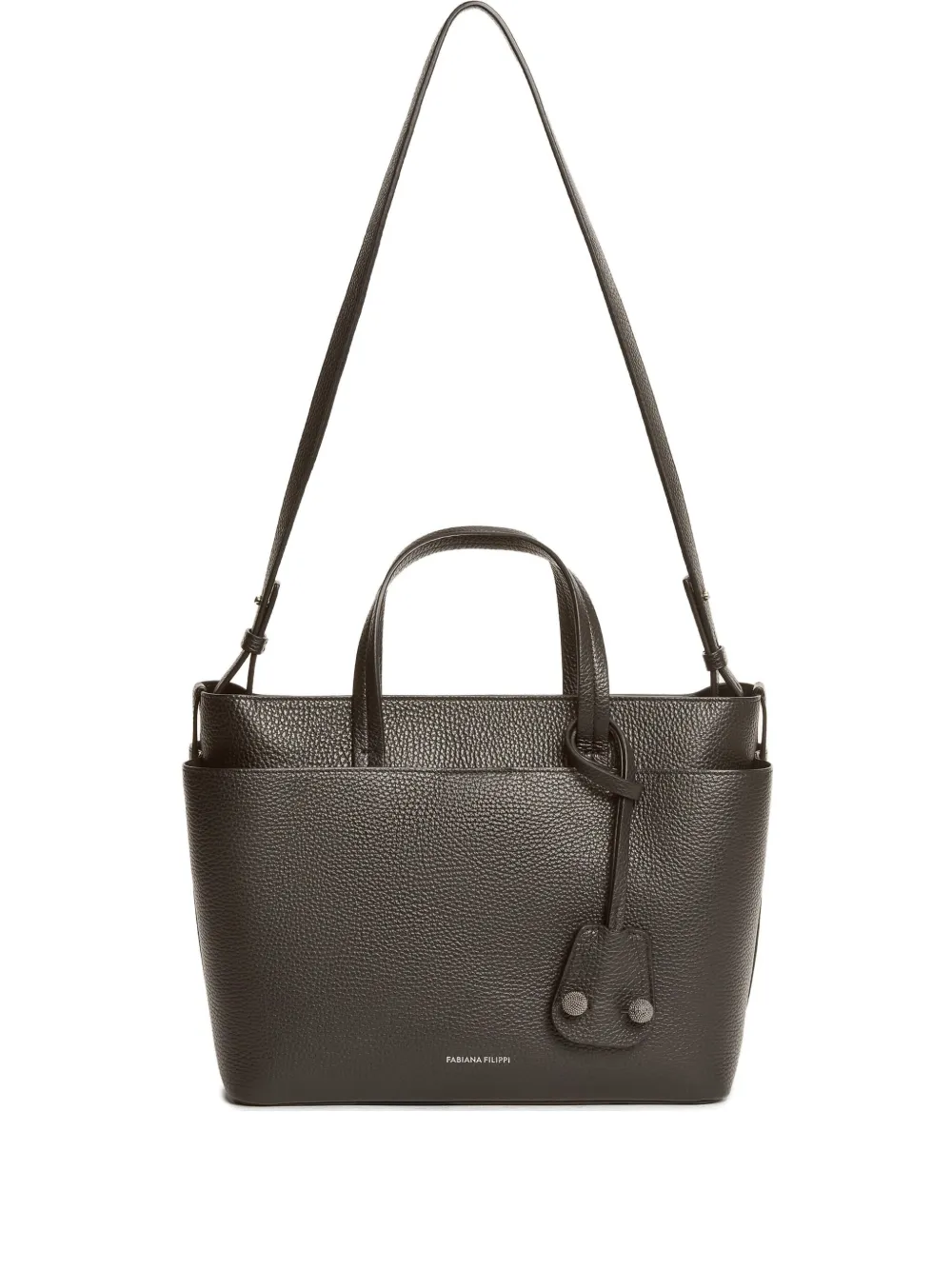 Fabiana Filippi Large Pebble-leather Tote Bag In Black