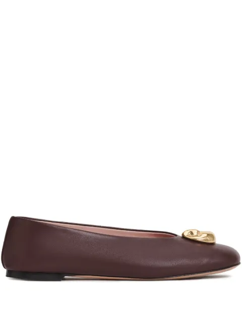 Fabiana Filippi button-embellished ballet flats
