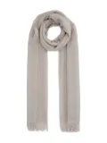 Fabiana Filippi metallic-thread fringed scarf - Grey