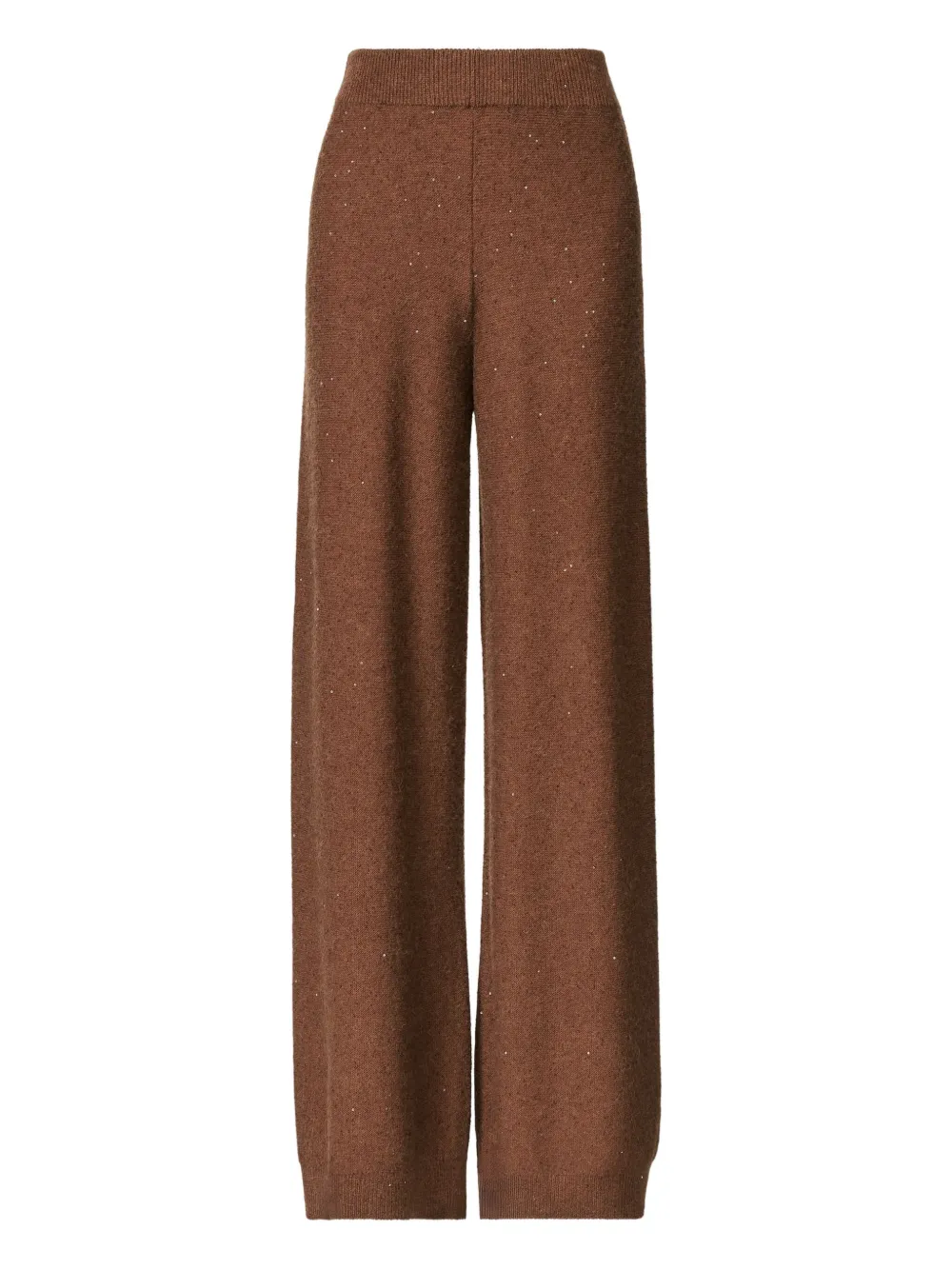 Fabiana Filippi Broek met wijde pijpen en spikkels Bruin