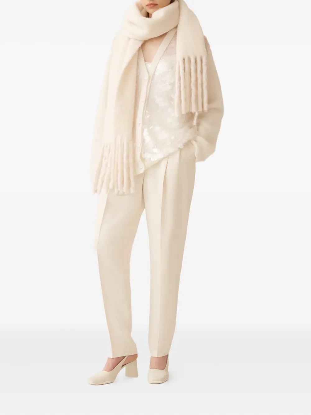 Fabiana Filippi Vest verfraaid met pailletten Wit