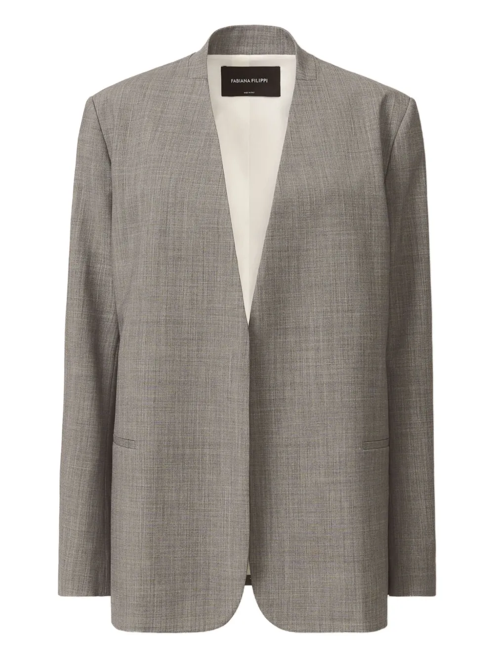 Fabiana Filippi ベルテッド ジャケット - 8179 GREY Fabiana Filippi ベルテッド ジャケット - 8179 GREY