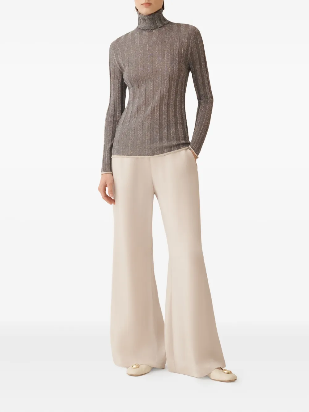 Fabiana Filippi Broek met zijzak Beige