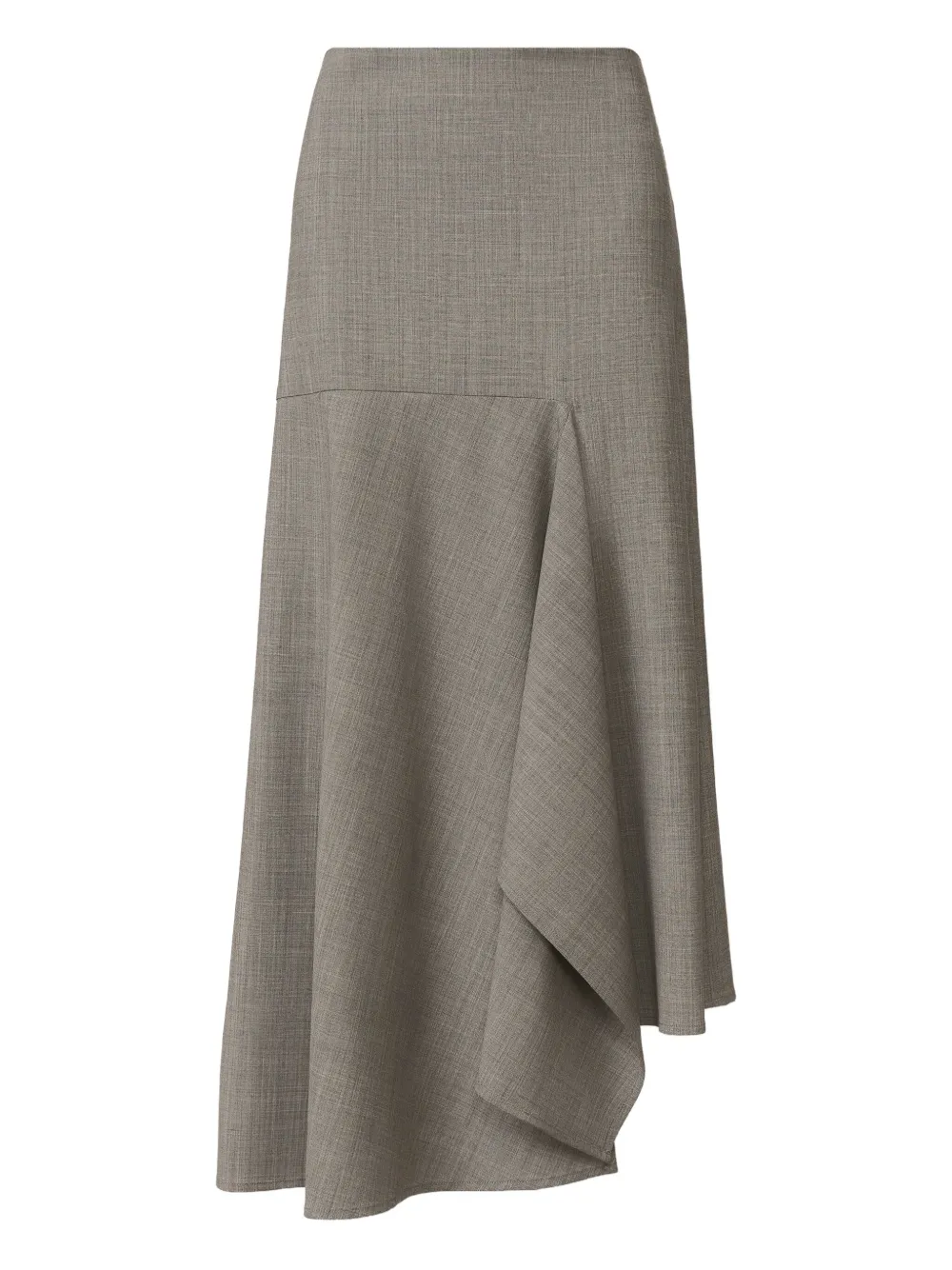 Fabiana Filippi Asymmetrische rok met ruches Grijs
