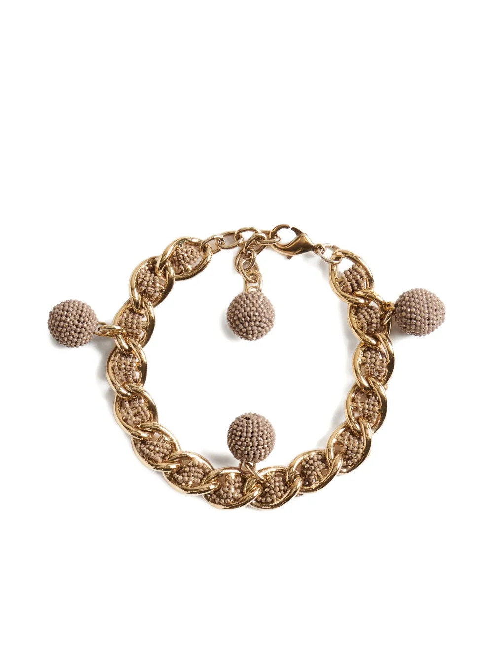 beaded-sphere chain bracelet