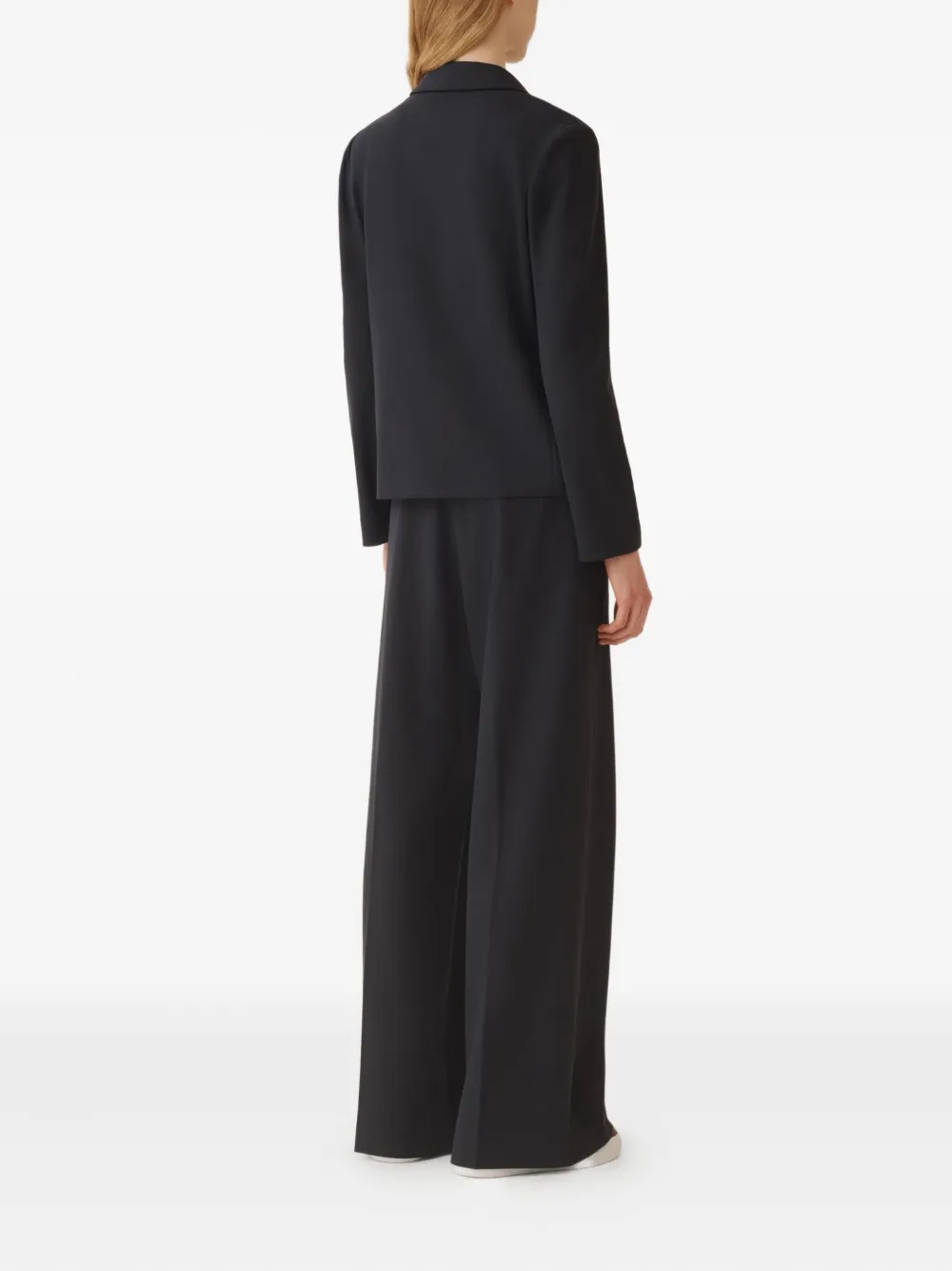 Fabiana Filippi Blazer met enkele rij knopen en knoopdetail Blauw