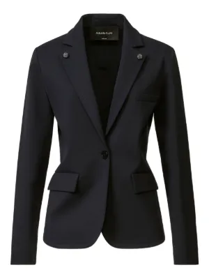 Blazer Fabiana Filippi En Lin à Paillettes Bleu Marine Taille 6 - Occasion Parfait État