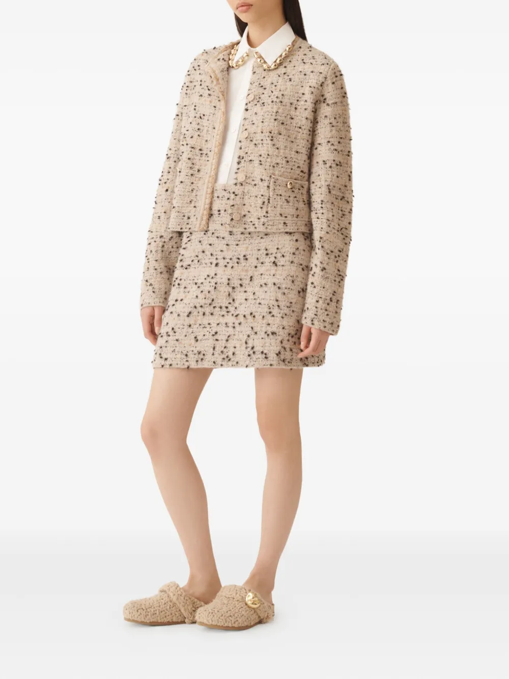 Fabiana Filippi tweed gold-button jacket | Tweed Jackets | Image 2