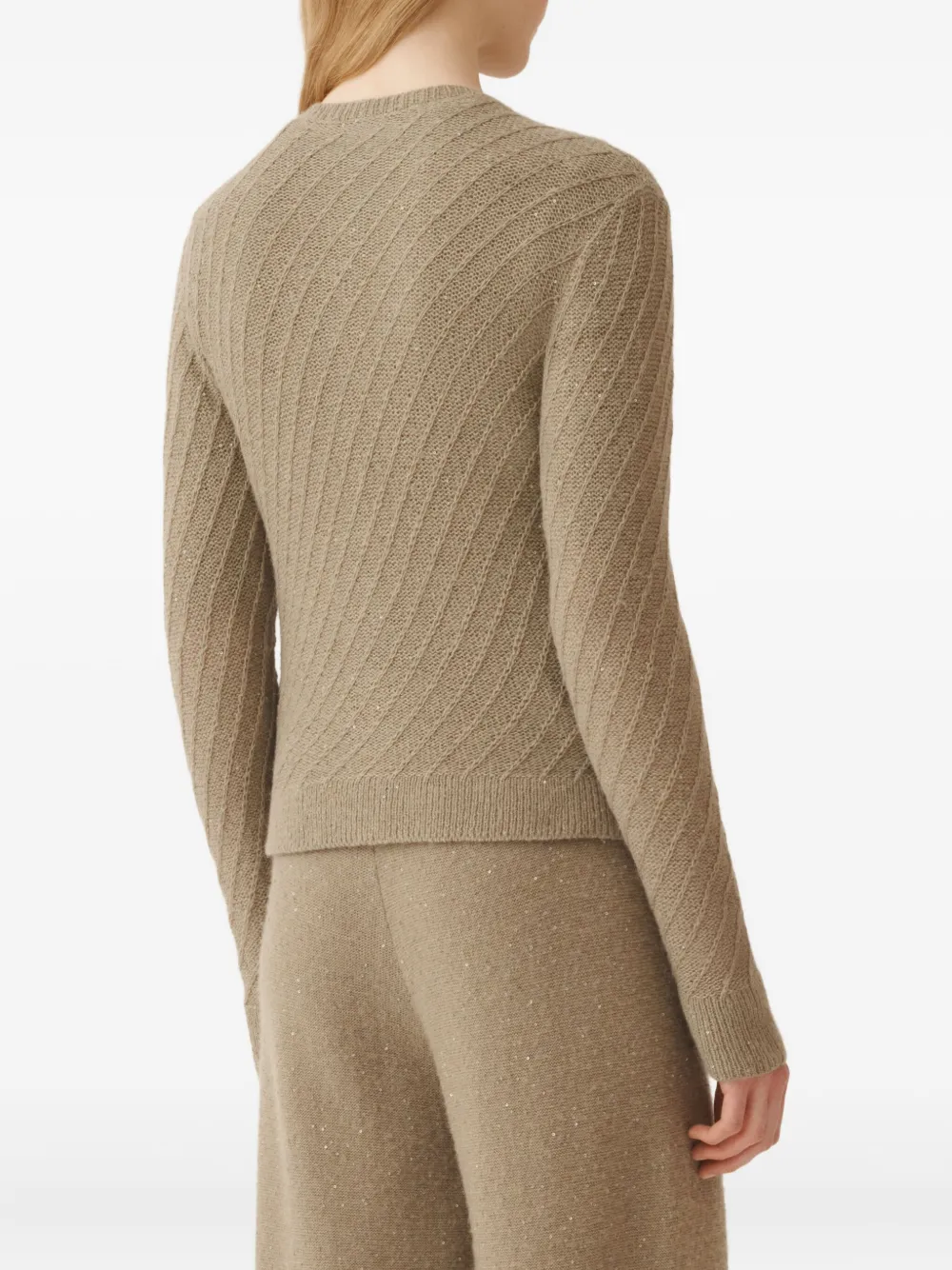 Fabiana Filippi Vest verfraaid met pailletten Beige