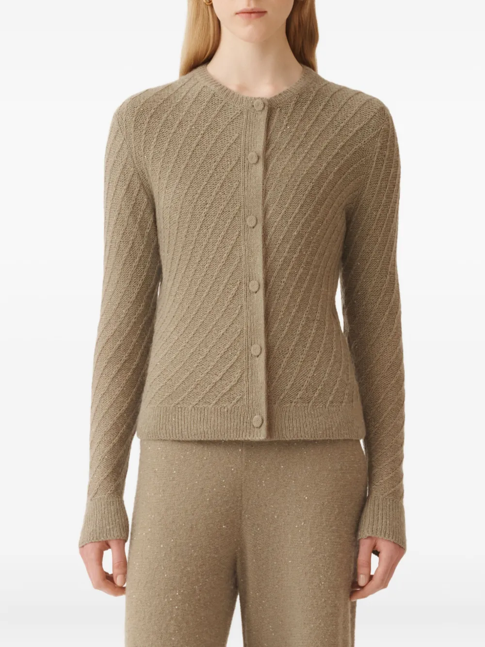 Fabiana Filippi Vest verfraaid met pailletten Beige