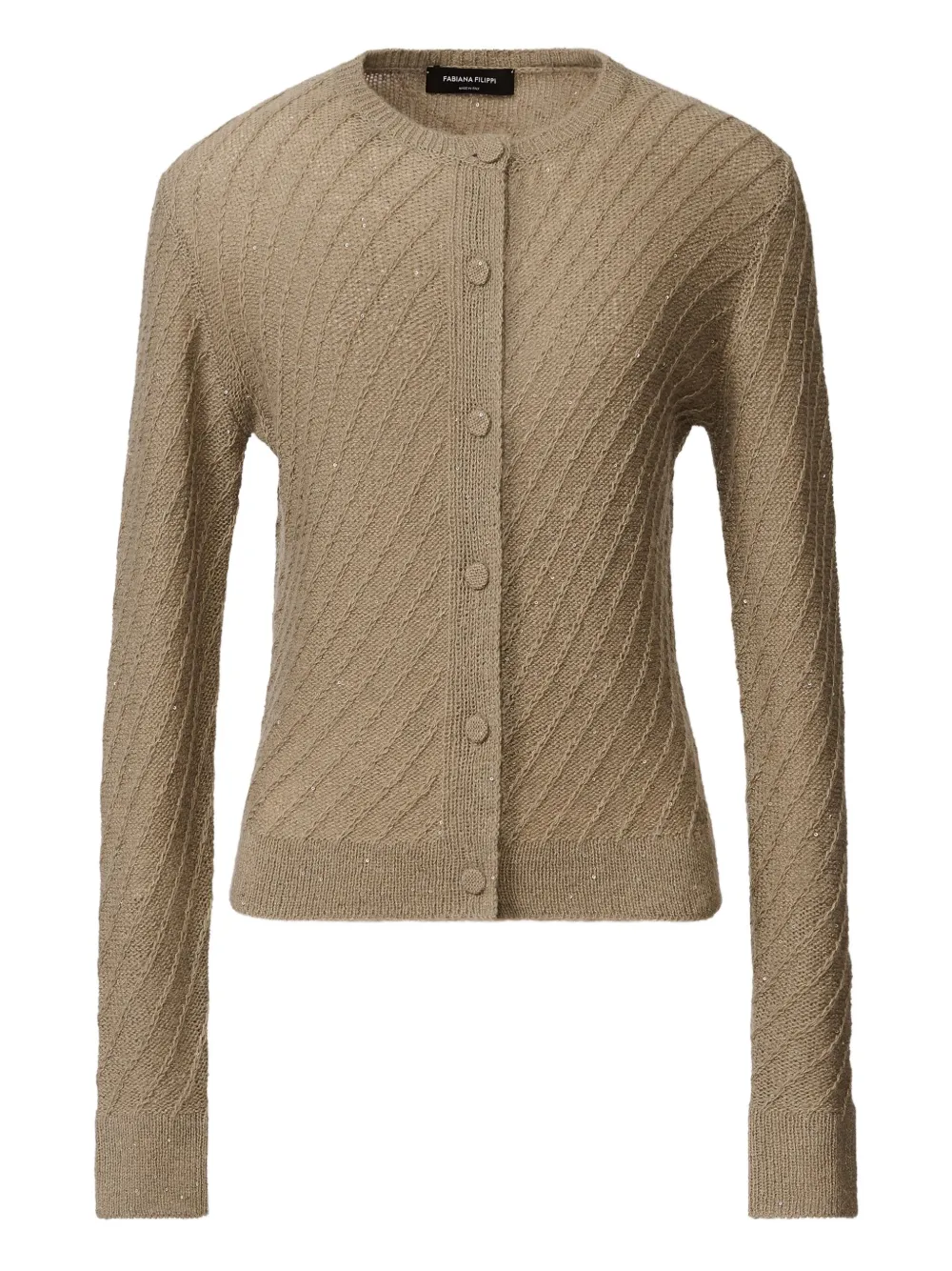 Fabiana Filippi Vest verfraaid met pailletten Beige