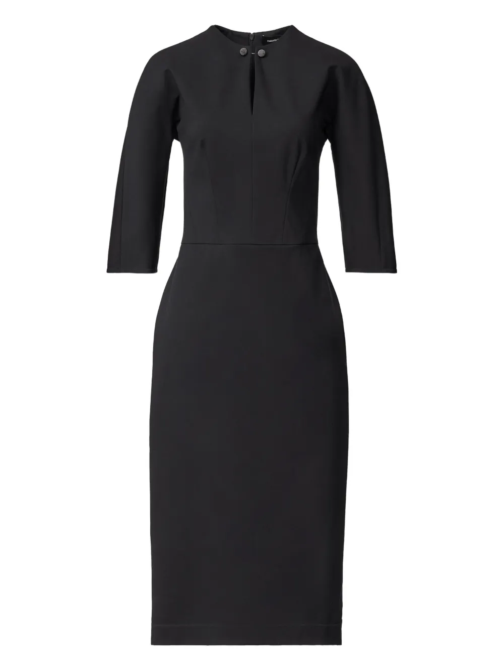 Fabiana Filippi Midi-jurk verfraaid met knoop Blauw