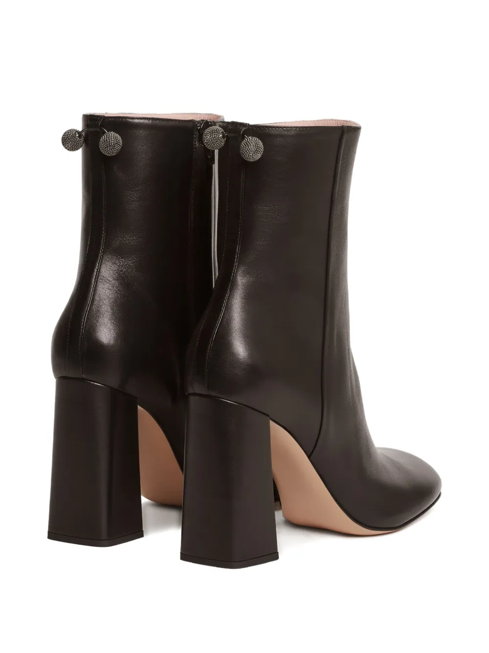 Fabiana Filippi block-heel ankle-lenght boots Black